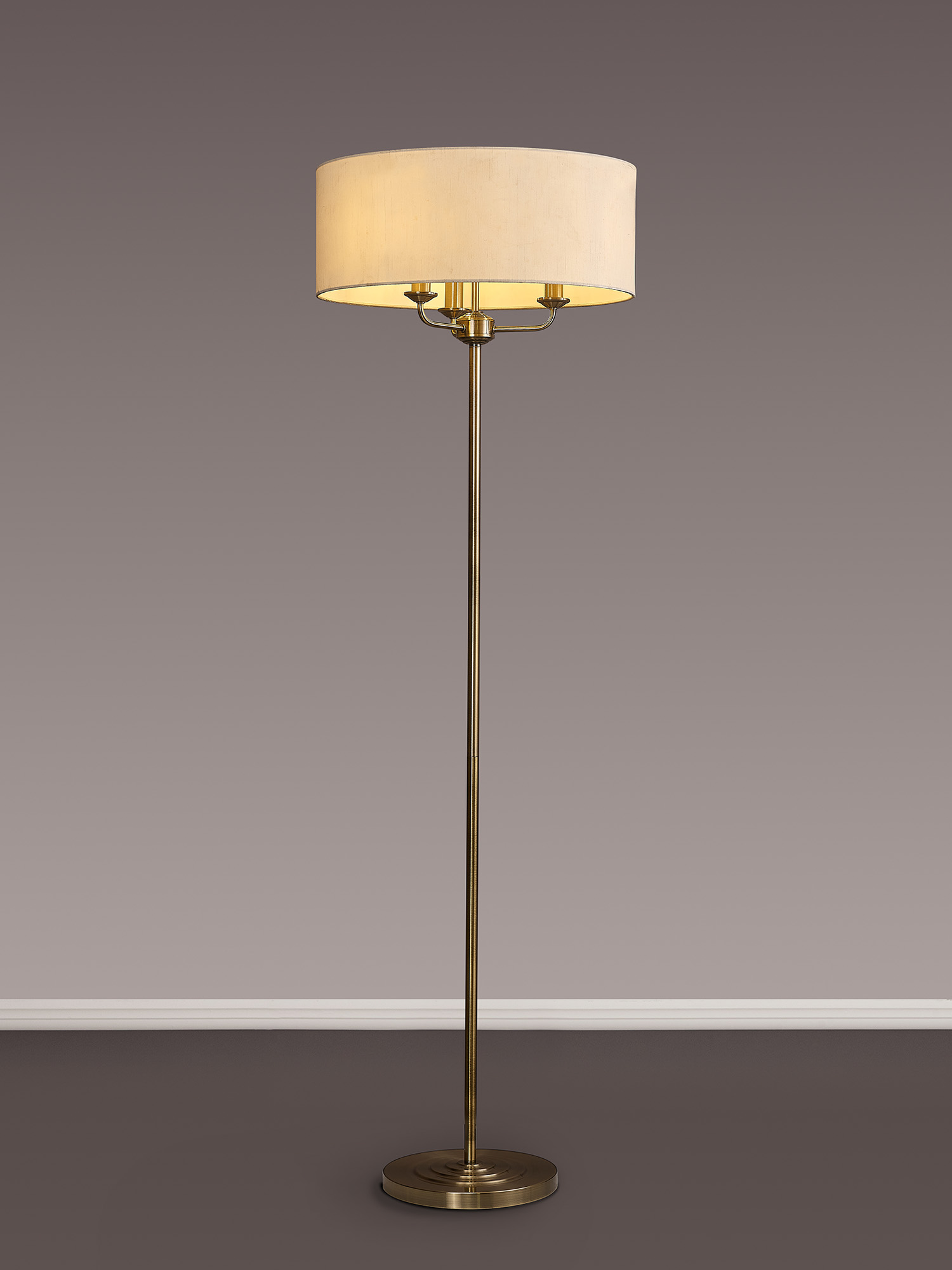 Banyan AB IV Floor Lamps Deco Shaded Floor Lamps